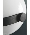 Outlet : Halo Design - Lampadaire D.C 2L Ø18 E27, Opaline avec chêne - Noir