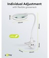 Lampe loupe LED avec pince 6W - Blanc