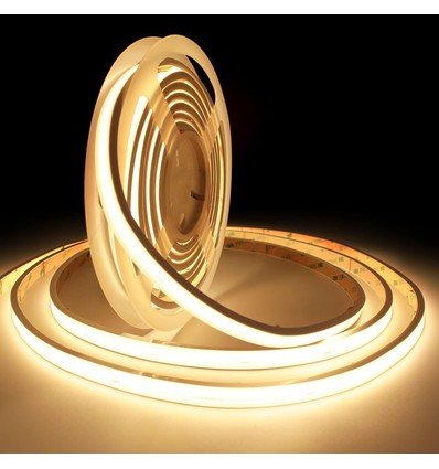 5m 10W/m COB-LED strip RA93 - 24V DC, IP65, 280 LED's per meter, COB LED