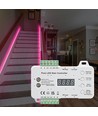 Kit ruban LED RGB 2x5m 16W pour escalier - 24V DC, IP30, avec détecteur