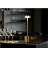 Lampe de table LED rechargeable - Or, tactile dimmable, CCT, IP20