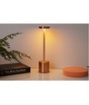 Lampe de table LED rechargeable - Cuivre, tactile dimmable, CCT, IP20