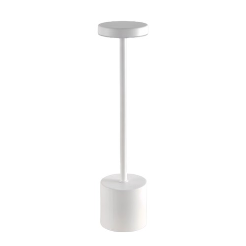 Lampe de table LED rechargeable - Blanche, tactile dimmable, CCT, IP20