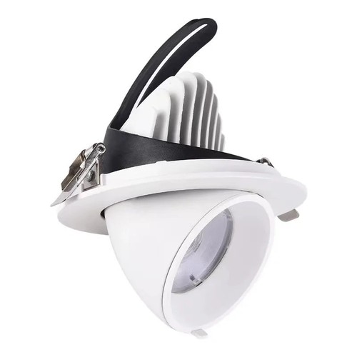 Downlight 30W Ø16,5cm - Perçage : Ø15 cm, Dimensions : Ø16,5 cm, 4100lm, Angle réglable