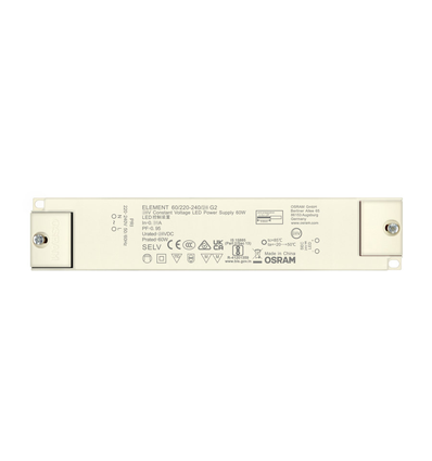 OSRAM 60W / 12V DC strømforsyning - 5A, IP20 innendørs