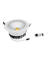 Spot encastrable COB 5W Ø8,5cm RA80 - Perçage : Ø7 cm, Dimensions : Ø8,5 cm, bord blanc, 2700K