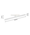 12W RA90 SHIFT Beam - 40 cm, Blanc