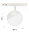 5W RA90 SHIFT Globe - Blanc, Ø10 cm