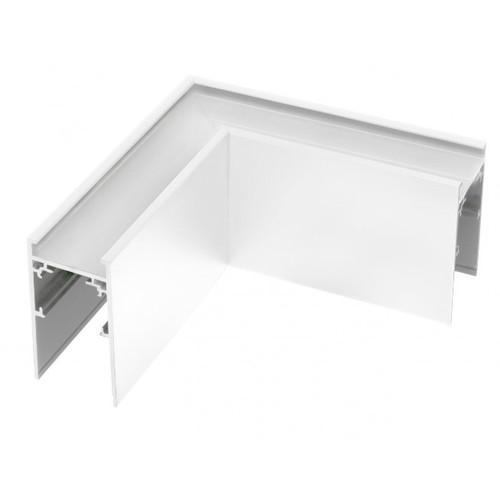 Connecteur en L Spectrum SHIFT pour rails - Blanc