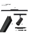 SHIFT Kit 2x spots + rail d'éclairage - 2 mètres complet + spots et éclairage de base, Noir