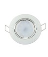 MR16 eller GU10 Downlight-sett - Uten lyskilde, hvit, hull: Ø7,4 cm, mål: Ø8,2 cm