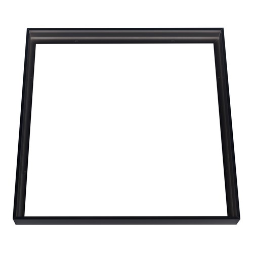 Cadre pour panneau LED 60x60, noir - Kit de montage rapide sans vis, bord noir