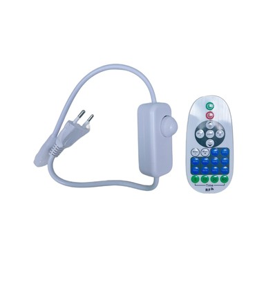 Variateur de câbles - Inclus bouchon d'extrémité et télécommande, pour 230V Néon COB, max. 40 m