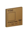 V-Tac 60x60 achterverlicht LED-paneel - 36W, witte rand