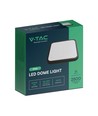 Plafonnier LED 24W - 29,5 x 29,5 cm, bord noir