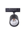 30W 3-faset Dæmpbar RA90 skinnespot - 170lm/w, Sort, CASAMBI