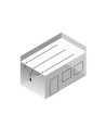 Rail Troldtekt 60 cm pour rubans LED - Encastré, extensible