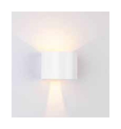 5W LED wandlamp - IP65 buiten, Rond, Wit, Verstelbare stralingshoek, Incl. lichtbron