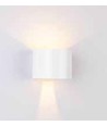 Applique murale LED 5W - IP65 extérieur, Ronde, Blanche, Angle de diffusion réglable, Source lumineuse incluse