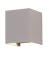 Applique murale LED 5W - IP65 extérieur, carrée, grise, angle de diffusion réglable, source lumineuse incluse