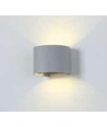 Applique murale 5W - IP65 extérieur, Ronde, angle de diffusion réglable, source lumineuse incluse, gris