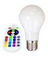 Ampoule LED E27 6W - Avec télécommande RF, RGB