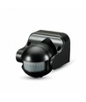 Détecteur de mouvement - IP44 extérieur, compatible LED, noir, PIR infrarouge