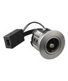 MR16 inbouwspot Inno88, 12V - Geborsteld aluminium, IP44, geschikt voor isolatie