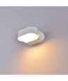 Applique murale LED 6W blanche - IP65 extérieur, Ovale, rotative à 350 degrés, source lumineuse incluse