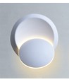 5W LED hvit vegglampe - IP20 innendørs, rund, roterbar, inkl. lyskilde