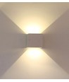5W LED wandlamp - IP65 buiten, wit, vierkant, verstelbare stralingshoek, incl. lichtbron