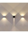 Applique murale LED 5W - IP65 extérieur, blanc, carré, angle de diffusion réglable, source lumineuse incluse