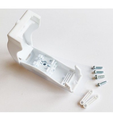 Boîtier de connexion blanc avec connecteur rapide - IP20 intérieur, 2 pôles, serre-câble