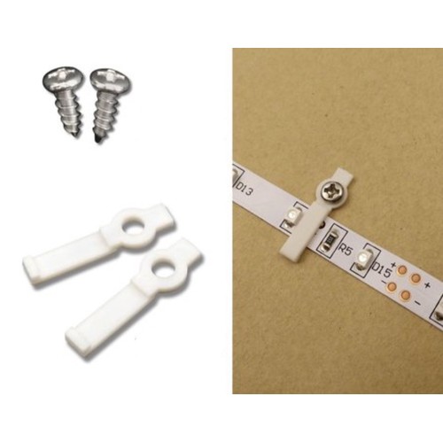 20 pcs de clips de montage pour bandes LED IP20
