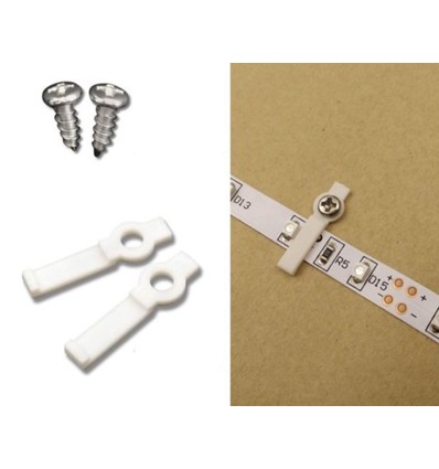 20 pcs de clips de montage pour bandes LED IP20