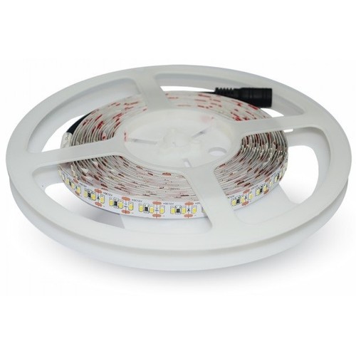 5m 8W/m LED strip - 12V DC, 120 LED pr. meter, 8mm bred