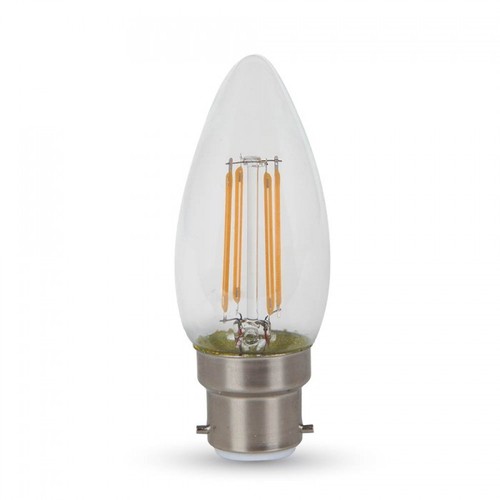 Ampoule LED flamme B22 4W - Puce LED Samsung, filament