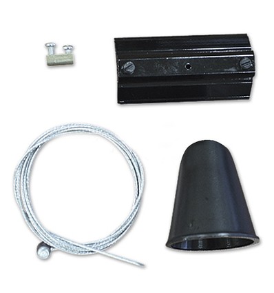 Suspension à câble V-Tac pour rails - Noir, compatible avec rails V-Tac, 3 phases