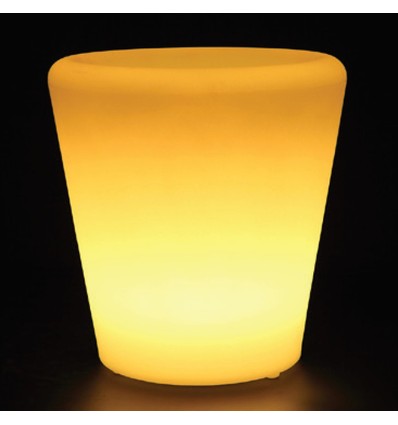 Cache-pot LED RGB V-Tac - Rechargeable, avec télécommande, 28x28x29 cm