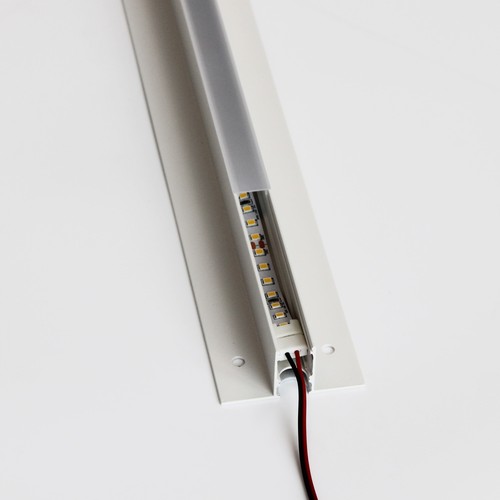 Rail Troldtekt 120 cm pour rubans LED - Encastré, extensible
