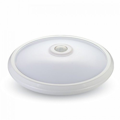 12W LED-sensorlampe - IP20 innendørs, Samsung LED-chip, PIR-sensor, inkl. lyskilde