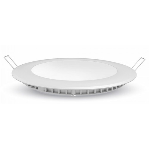 V-Tac 6W LED indbygningspanel - Hul: Ø11 cm, Mål: Ø12 cm, 230V, Samsung LED chip