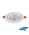Spot LED 30W Ø22,5cm - Découpe : Ø19,5 cm, Dimensions : Ø22,5 cm, 3 cm de haut, Samsung LED chip