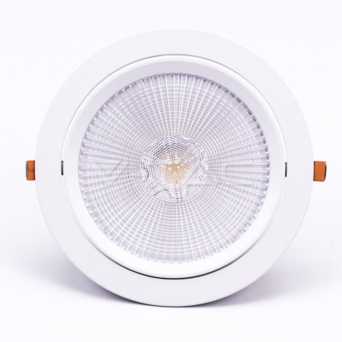 30W Ø22,5cm LED spotlight - Zaaggat: Ø19,5 cm, Afmetingen: Ø22,5 cm, 3 cm hoog, Samsung LED chip