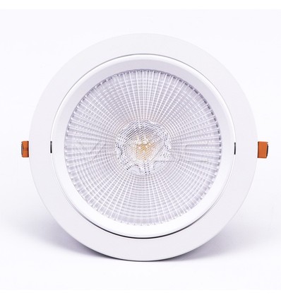 Spot LED 30W Ø22,5cm - Découpe : Ø19,5 cm, Dimensions : Ø22,5 cm, 3 cm de haut, Samsung LED chip