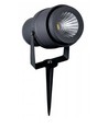 V-Tac 12W LED tuinscheenlamp - Zwart, met grondpen, IP65, 230V