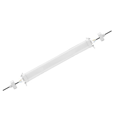 Réglette LED 120cm 40W, câblage traversant - IP65, Easy connect