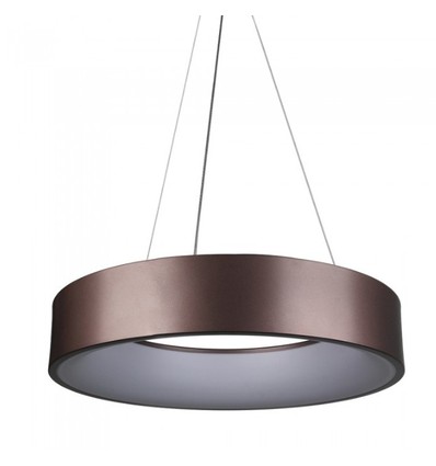 30W dimbar LED-ljuskrona - Kaffefärgad, mjukt ljus, varmvit