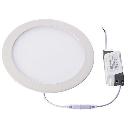 11W Ø20cm LED infällt panel - Hål: Ø18 cm, Mått: Ø20 cm