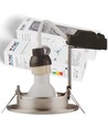 3-pakning 5W innfellingsspot - Stålfront, komplett med GU10-holder og LED-spot